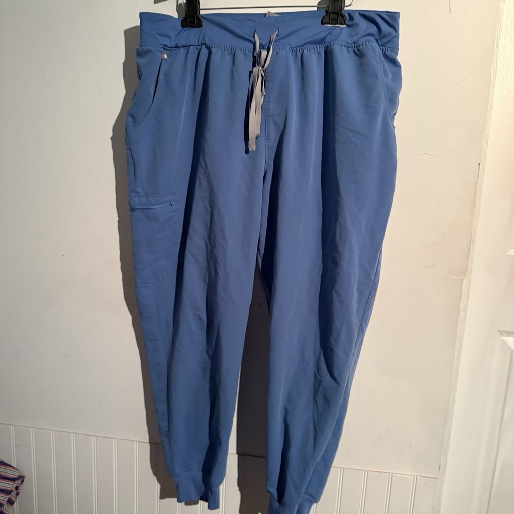 Figs Technical‎ 3X Plus Size Scrub Pants Blue